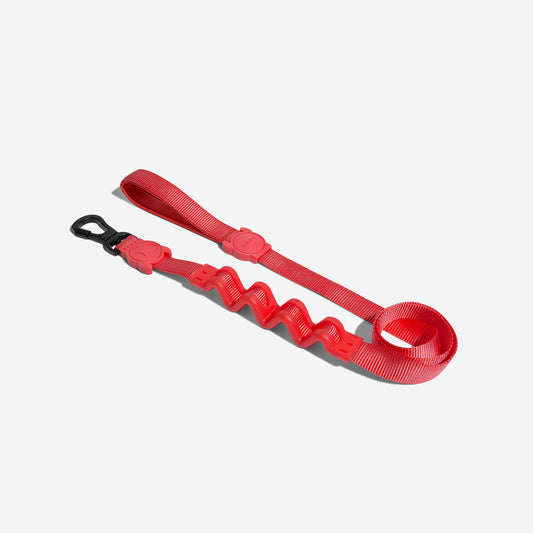Correa Ruff con Amortiguador para Perros Neon Coral