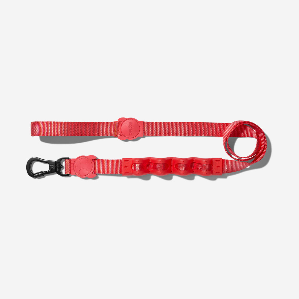 Correa Ruff con Amortiguador para Perros Neon Coral