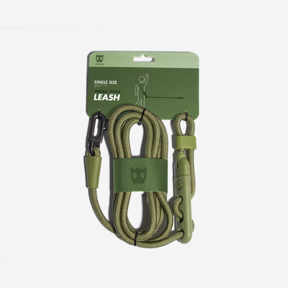 Correa Hands-Free para Perros Army Green
