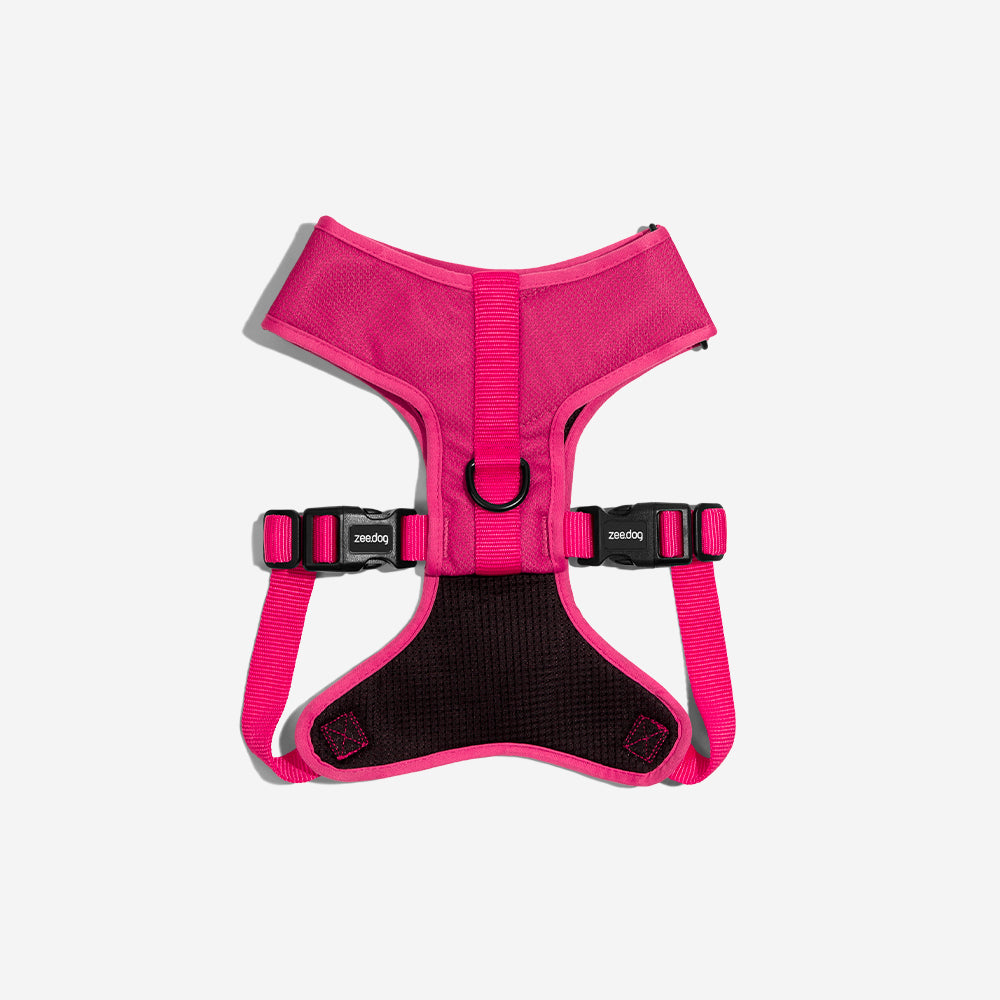 Pechera Air Mesh Ajustable para Perros Pink Led