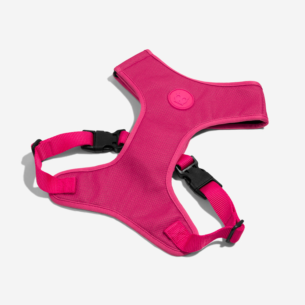 Pechera Air Mesh Ajustable para Perros Pink Led