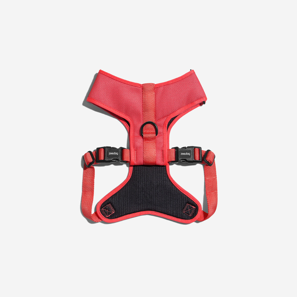 Pechera Air Mesh Ajustable para Perros Neon Coral