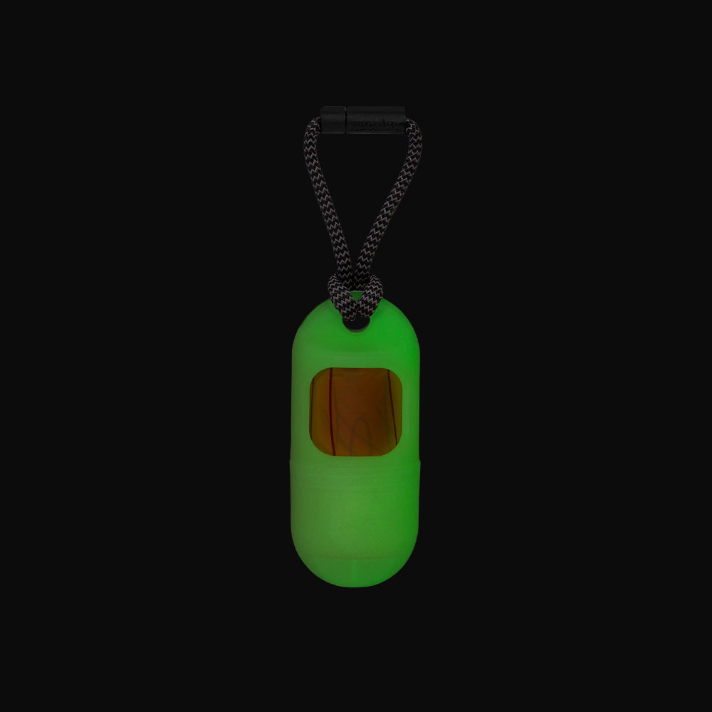 Dispensador de Bolsas Higiénicas Fluorescente +1 Rollo